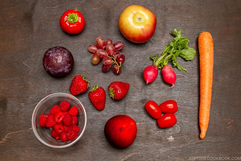 Red foods.