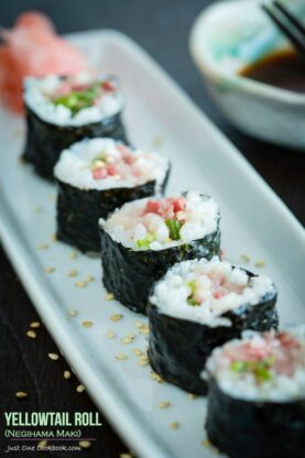 Yellowtail Roll (Negihama Maki) | Easy Japanese Recipes at JustOneCookbook.com